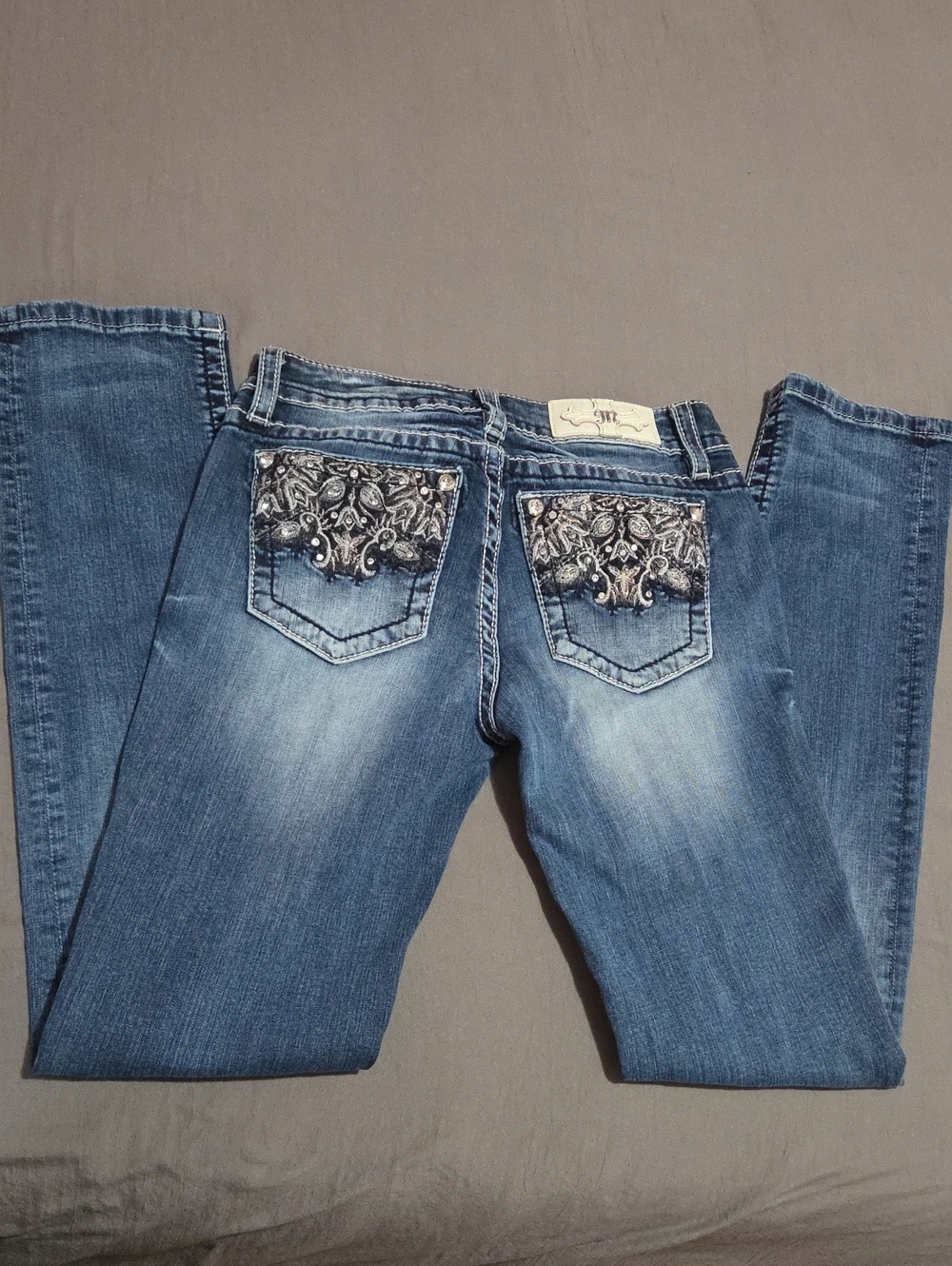 Miss Me Blue Embellished Jeans